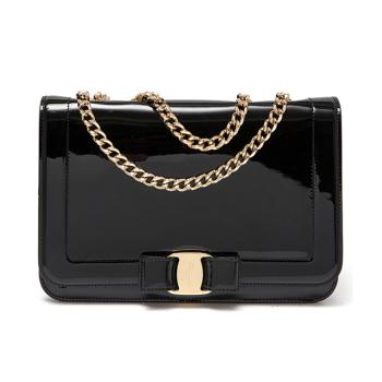 菲拉格慕包单肩包, Salvatore Ferragamo | SALVATORE FERRAGAMO 女士黑色皮革单肩斜挎包 21-G878-687402商品图片 满$100享9.5折, 满折