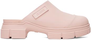 ganni鞋, Ganni | Pink City Slippers商品图片 额外8.5折, 额外八五折