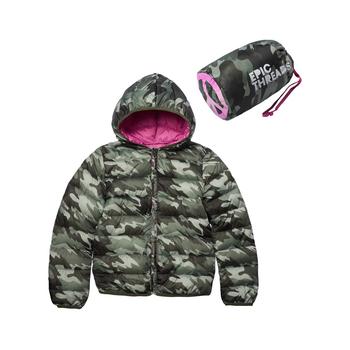 Epic Threads | Big Girls Packable Jacket with Bag, Created For Macy's商品图片,