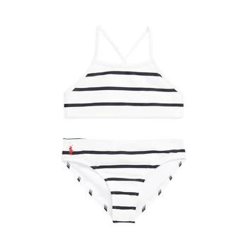 Striped Stretch Two-Piece Swimsuit (Little Kids)
