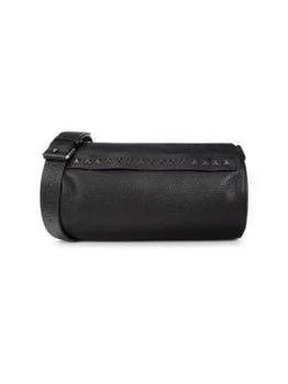 Valentino | Rockstud Leather Barrel Bag,商家Saks OFF 5TH,价格¥5766