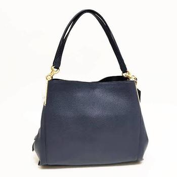 推荐Ladies Dalton 31 Blue Pebble Leather Shoulder Bag商品