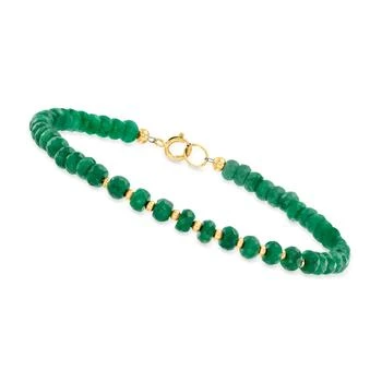 Canaria Fine Jewelry | Canaria Emerald Bead Bracelet in 10kt Yellow Gold,商家Premium Outlets,价格¥617