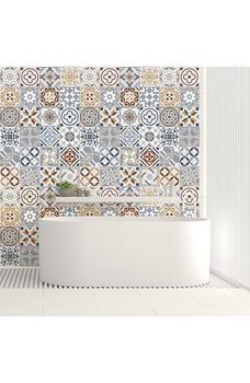 久光贴, WALPLUS | Spanish Limestone Wall Tile Stickers - 48 Pieces商品图片 6.5折