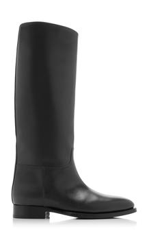 the row帆布鞋, The Row | The Row - Women's Grunge Leather Riding Boots - Black - Moda Operandi商品图片 