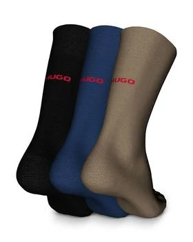 Hugo Boss | Cotton Blend Logo Dress Socks, Pack of 3 满$100减$25, 满减