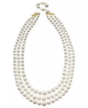 Charter Club | Three Row White Simulated Pearl (10 mm),商家Macy's,价格¥186