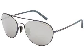 Porsche Design | Mercury Silver Mirror Pilot Men's Sunglasses P8606 A 54 2.7折, 满$75减$5, 满减