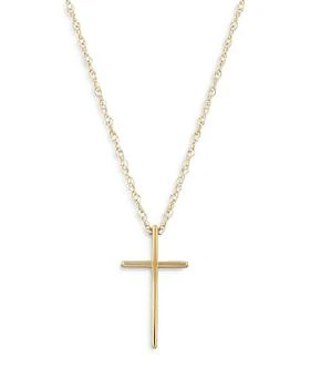Bloomingdale's | Children's Polished Cross Pendant Necklace in 14K Yellow Gold, 14",商家Bloomingdale's,价格¥4127