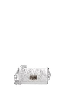 Furla | Shoulder bags bloombag Leather Silver商品图片,3.8折