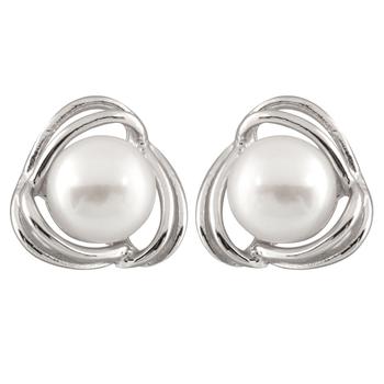 Splendid Pearls | Sterling Silver 6.5-7mm Freshwater Pearl Stud Earrings商品图片,2.1折×额外8折, 额外八折