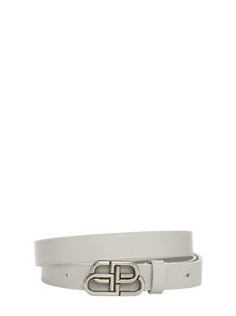 巴黎世家腰带代购, Balenciaga | 2cm Bb Extra Thin Leather Belt商品图片 