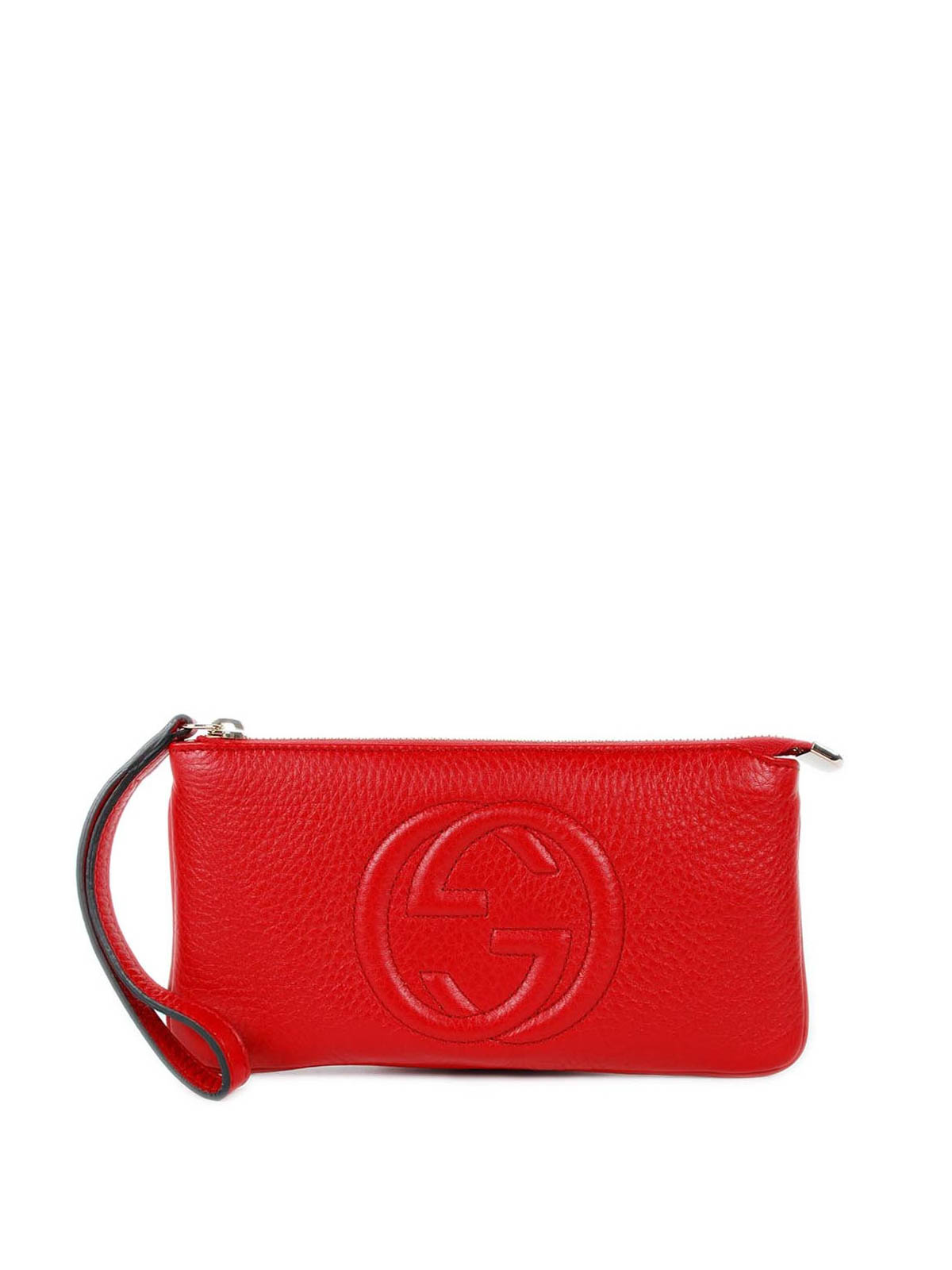 古驰女包, Gucci | GUCCI 女士红色皮革手拿包 295840-A7M0G-6523商品图片 独家减免邮费