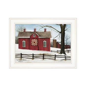 商品Trendy Décor 4U | Lover's Knot Quilt Block Barn by Billy Jacobs, Ready to hang Framed Print, White Frame, 19" x 15",商家Macy's,价格¥430图片