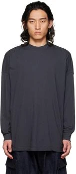 推荐Navy O-Project Crewneck Long Sleeve T-Shirt商品