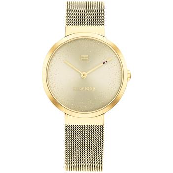 tommy hilfiger手表是什么牌子, Tommy Hilfiger | Women's Gold-Tone Mesh Bracelet Watch 32mm商品图片 8折×额外8.5折, 额外八五折