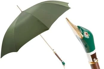 PASOTTI | Pasotti 葩莎帝 彩绘野鸭子手柄自动长柄伞-绿色,商家Unineed,价格¥1234