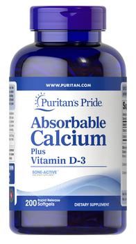 Puritan's Pride | Absorbable Calcium Plus Vitamin D3商品图片,