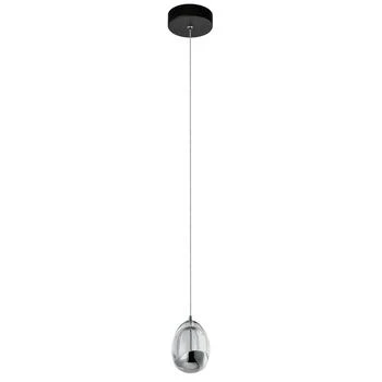Venezia VAP2201BL 3.5" Integrated LED Pendant Lighting Fixture with Clear Glass Globe Shade, Black