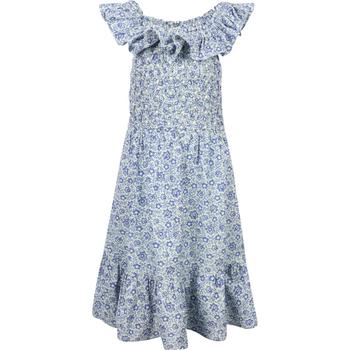 Sea | Floral print ruffled long dress in blue商品图片,3折×额外7.5折, 满$300减$50, 满减, 额外七五折