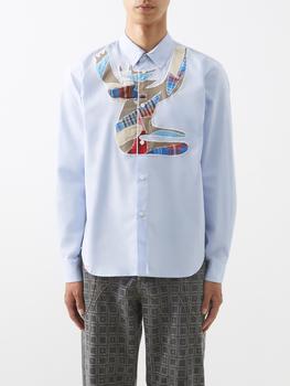 Charles Jeffrey Loverboy, Charles Jeffrey Loverboy | Patchwork cotton-poplin shirt商品图片 