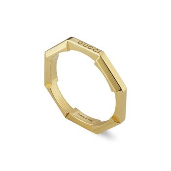推荐Gucci Link to Love mirrored ring - Size 6商品