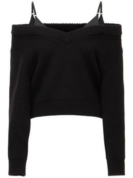alexander wang attica, Alexander Wang | Cotton Blend Sweater W/ Satin Camisole商品图片 5折