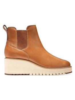 商品Cole Haan | Zerogrand City Leather Wedge Boots,商家Saks Fifth Avenue,价格¥595图片