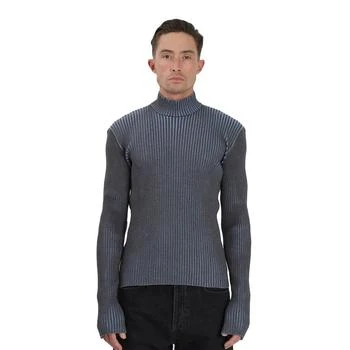 推荐Men's Funnel Neck Merino Wool Sweater商品