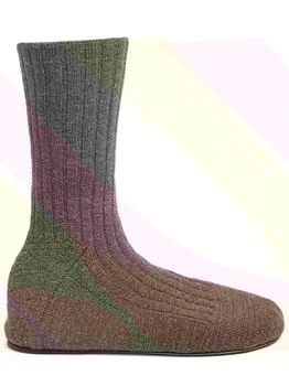 Bottega Veneta | Domenica Wool Blend Knit Sock Boots 