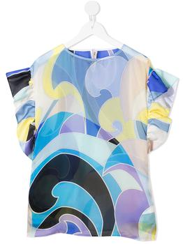 product abstract-print short-sleeved blouse - kids image