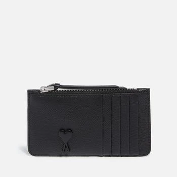 推荐AMI De Coeur Zipped Leather Cardholder商品