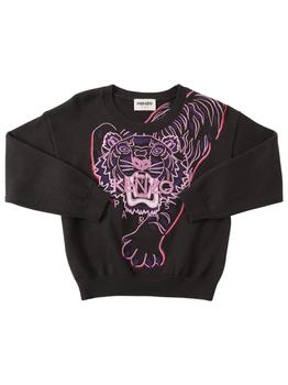 Kenzo | Embroidered Cotton & Cashmere Sweater商品图片,