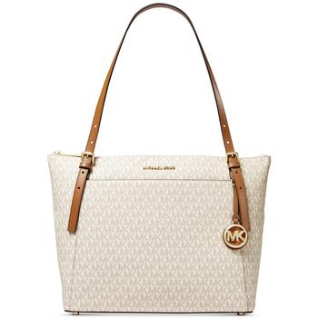 mk托特包真假, Michael Kors | Signature Voyager Large Top Zip Tote商品图片 5折