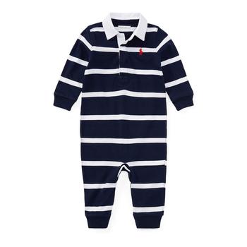 商品Striped Cotton Rugby Coverall (Infant)图片