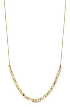 Ember Fine Jewelry | 14K Yellow Gold Beaded Frontal Necklace,商家Nordstrom Rack,价格¥3598