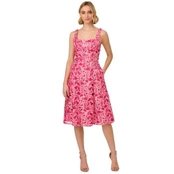 Adrianna Papell | Women's Embroidered Fit & Flare Dress 