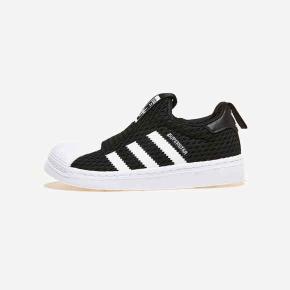 阿迪达斯贝壳头, Adidas | 【Brilliant|包邮包税】阿迪达斯 SUPERSTAR 360 C 儿童  运动鞋 一脚蹬 懒人鞋  GX3227 CBLACK/FTWWHT/FTWWHT商品图片 6折×额外9折, 包邮包税, 额外九折