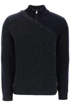 Fendi | Fendi two-tone wool-and-alpaca sweater 6.2折