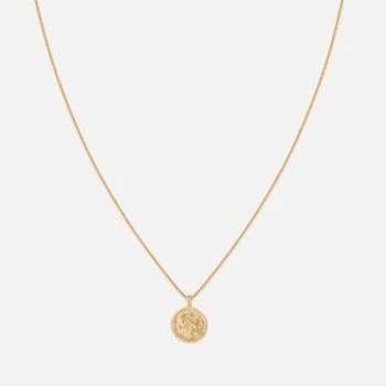推荐Astrid & Miyu Libra Zodiac 18-Karat Gold-Plated Recycled Sterling Silver Necklace商品