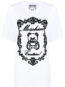 Moschino | Moschino Women's White Cotton T-Shirt商品图片,