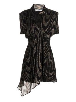 IRO | Iro Leven Metallic Asymmetric Hem Mini Dress商品图片,6.7折起