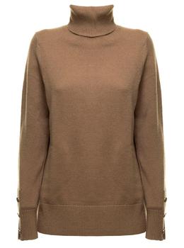 推荐Camel-colored Merino Wool High Neck Sweater M Michael Kors Woman商品