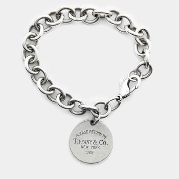 [二手商品] Tiffany & Co. | Tiffany & Co. Return to Tiffany Sterling Silver Round Tag Bracelet商品图片,满1件减$100, 满减