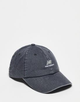New Balance | New Balance baseball cap with stacked logo in grey商品图片,8折×额外9.5折, 额外九五折
