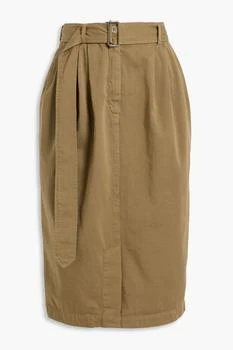 推荐Pleated cotton-twill skirt商品