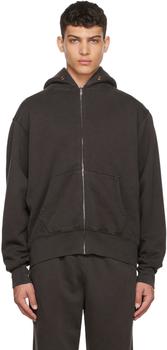 Les Tien | Gray Cotton Hoodie商品图片,4.9折