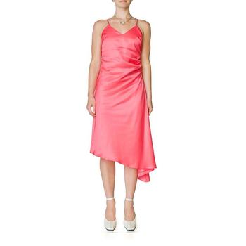 MAISON MARGIELA | Maison Margiela Ladies Side Ruched Dress Neon Pink, Size 40商品图片,5.5折
