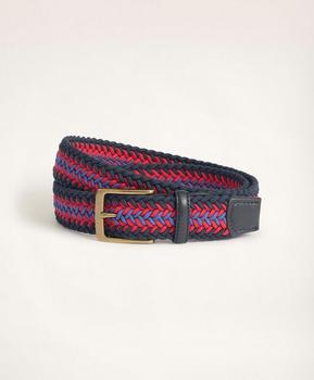 Brooks Brothers | Stretch Woven Leather Tab Belt商品图片,