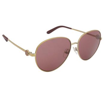 Tory Burch | Tory Burch Bordeaux Oval Ladies Sunglasses TY6823 29769 56商品图片,2.7折